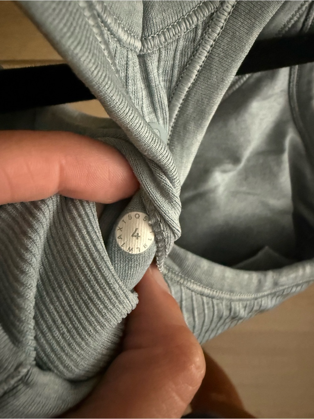 Lululemon Ribbed Racerback Tank Top in Slate Blue - Picture 3 of 3